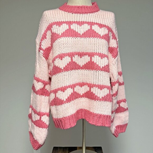 BaeVely Heart Knit Sweater - Picture 4 of 10